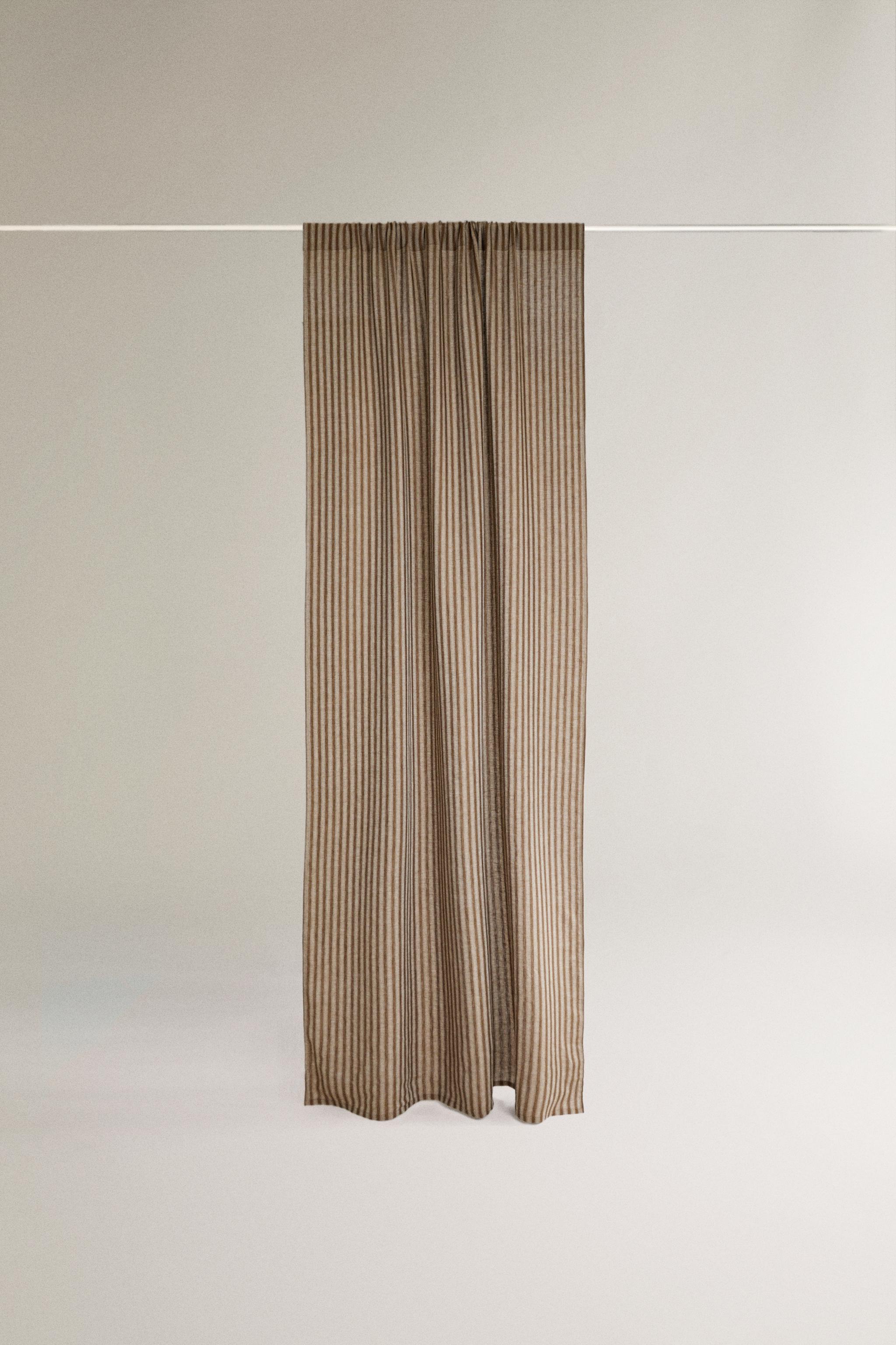 STRIPED LINEN CURTAIN